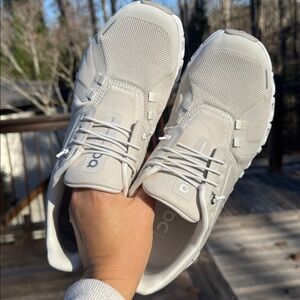 On cloud slide on sneakers